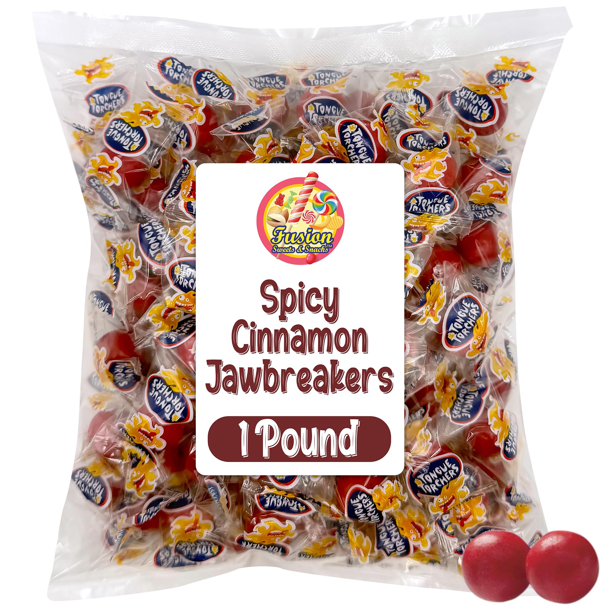 Amazon.com : Cinnamon Spicy Jawbreakers 1-Pound Bag, Individually